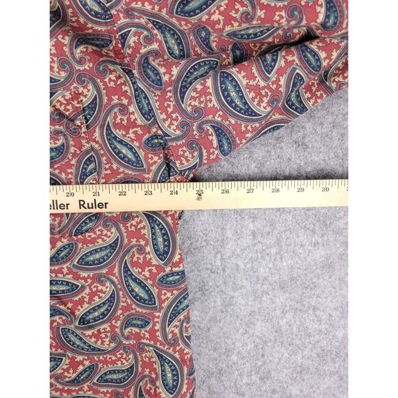 Vintage‎ Dockers Shirt Men's Large Button Up AOP Paisley Heavy Flannel - Picture 6 of 6